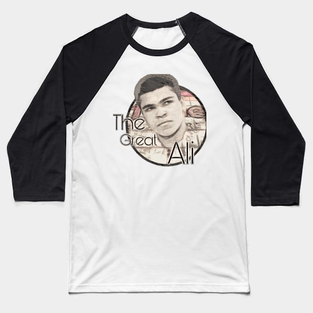 Mohammed Ali fanart t-shirt design Baseball T-Shirt by ZerkanYolo